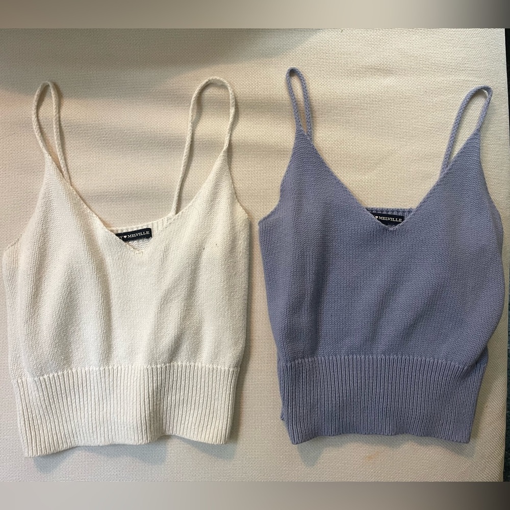 brandy melville knit tank top